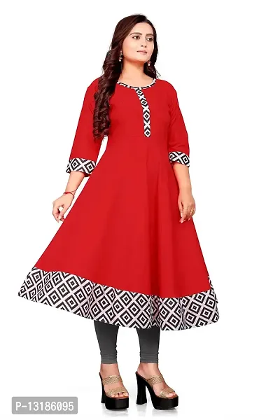 BEARCAT BUTBHAVANI Cotton Kurti for Women (XX-Large, RED)-thumb3