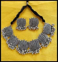 sunhari jewels Oxidised Silver Silver Silver Jewellery Set Pack of 1-thumb2