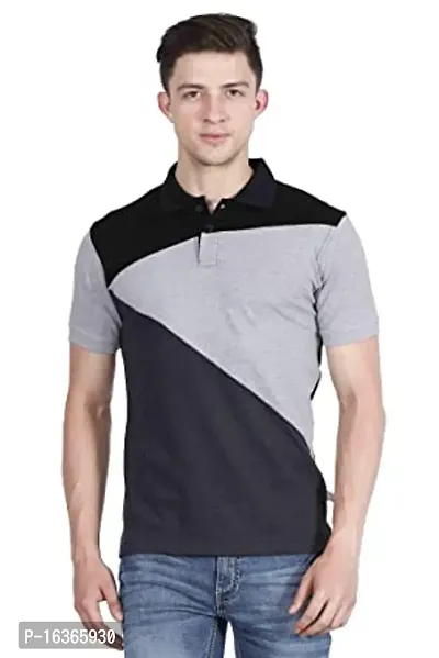 Reliable Multicoloured Polyester Printed Polos T-Shirt For Men-thumb0