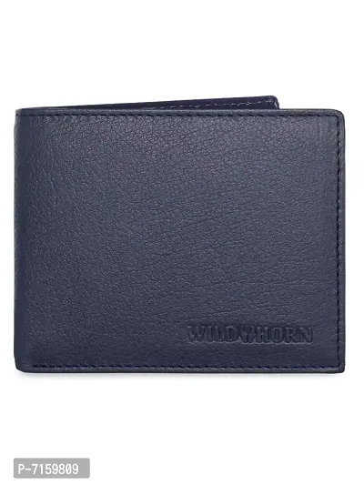 WildHorn Blue Leather Men's Wallet , Keychain and Pen Combo Set (GIFTBOXMIX)-thumb2