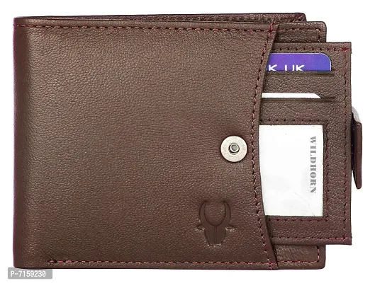 WILDHORN Brown Leather Wallet for Men-thumb3