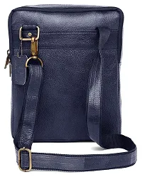 Leather Messenger Bag For Men (BLUE)-thumb4