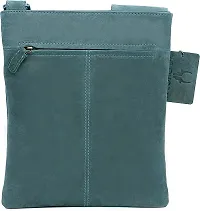 WILDHORN Leather 8.5 inch Sling Messenger Bag for Men I Multipurpose Crossbody Bag I Travel Bag with Adjustable Strap I Utility Bag I DIMENSION : L-8.5 inch W-0.5 inch H-10.3 inch (Blue Hunter)-thumb4