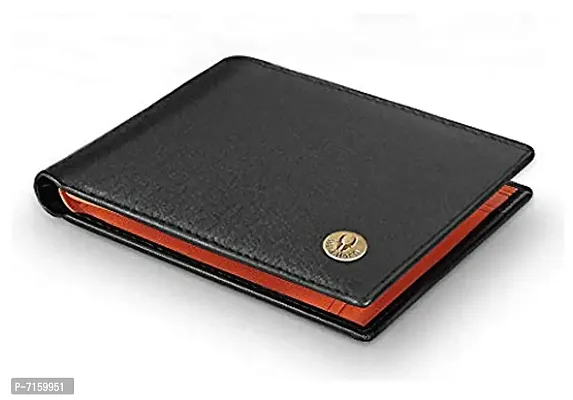 WILDHORN Leather Wallet for Men (Black  Tan)-thumb0