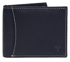 WILDHORN Blue Leather Wallet for Men I Everyday Wallet-thumb1