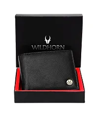 WILDHORN Wildhorn India Black Leather Men's Wallet (654695)-thumb1