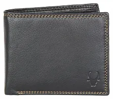 WildHorn Black Leather Men's Wallet , Keychain and Pen Combo Set (GIFTBOX 152)-thumb1