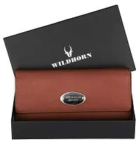 WILDHORN Wildhorn India Brown Leather Women's Wallet (WHLW1000)-thumb1