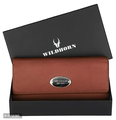 WILDHORN Wildhorn India Brown Leather Women's Wallet (WHLW1000)-thumb2