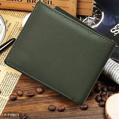 WILDHORN Men's Classic Leather Wallet and Belt Combo | Green-thumb5