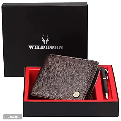 WILDHORN Oliver Stone Mens Leather Wallet (MAROON55 PW)