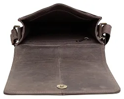 WildHorn Wildhorn India Leather 8 inches Brown Messenger Bag (MB264 Hunter)-thumb3
