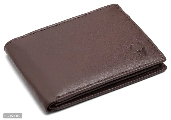 WildHorn RFID Protected Leather Men's Wallet (Brown)