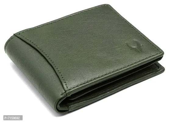 WildHorn Green Leather Men's Wallet (WH1173)