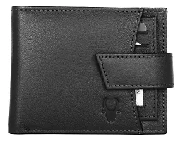 WILDHORN Leather Belt Wallet Combo for Men | Leather Gift Hamper I Gifts for Men (Free Size, Black)-thumb1
