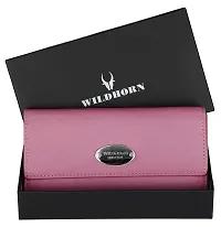 WILDHORN Ladies Leather Wallet (Pink)-thumb1