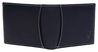 Navy Blue Leather Wallet and Belt Combo for Men (Navy Blue)-thumb4