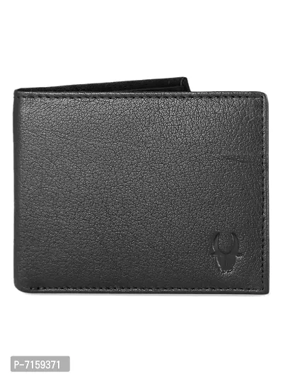 WildHorn Black Leather Men's Wallet , Keychain and Pen Combo Set (699702)-thumb2