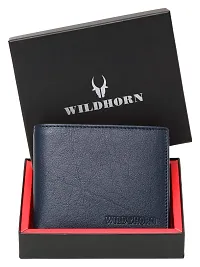 WildHorn Leather Wallet for Men (Blue)-thumb1