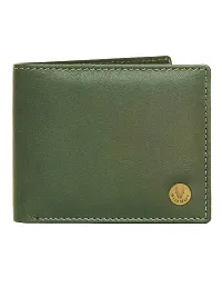 WILDHORN Oliver Green Leather Wallet and Belt Combo for Men-thumb1