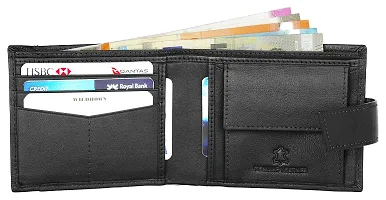 WILDHORN Leather Belt Wallet Combo for Men | Leather Gift Hamper I Gifts for Men (Free Size, Black)-thumb2