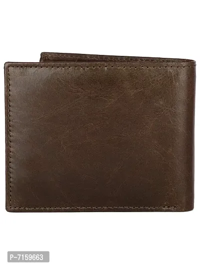 WILDHORN Wildhorn India Brown Leather Men's Wallet (WH2050)-thumb5