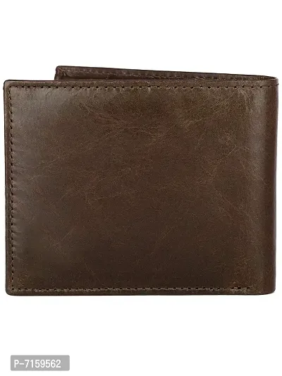 WILDHORN Men's Classic Leather Wallet and Belt Combo (Brown)-thumb5