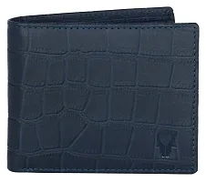 WildHorn Blue Croco201 Leather Men's Wallet  Pen Combo Set (699700)-thumb4