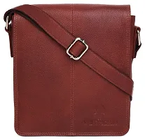 WildHorn Men's Messenger Bag (Brown, Maroon)-thumb1