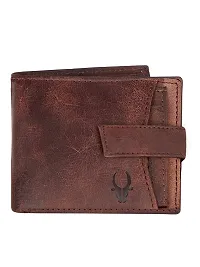 WildHorn Brown Leather Men's Wallet , Keychain and Pen Combo Set (GIFTBOXMIX)-thumb1