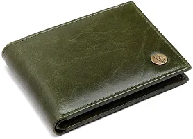 WildHorn Green Leather Men's Wallet and Card Holder (RAKHIGIFT1173)-thumb1