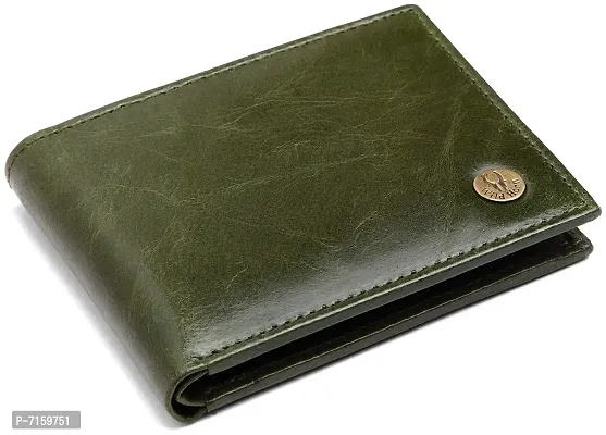 WildHorn Green Leather Men's Wallet and Card Holder (RAKHIGIFT1173)-thumb2