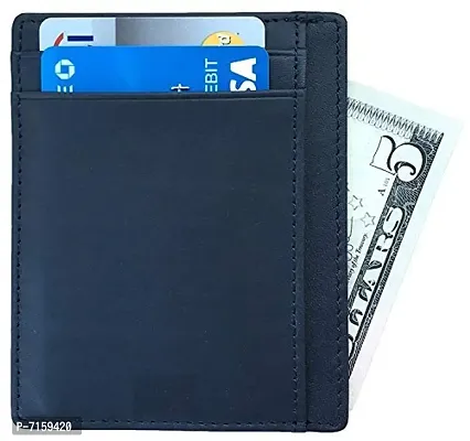 WildHorn Urban Edge Vintage Genuine Leather Ultra Slim Blue Wallet-thumb3