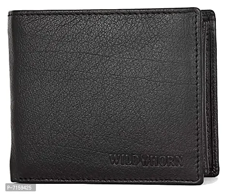 WILDHORN Leather Men's Wallet (WH1173_Black)