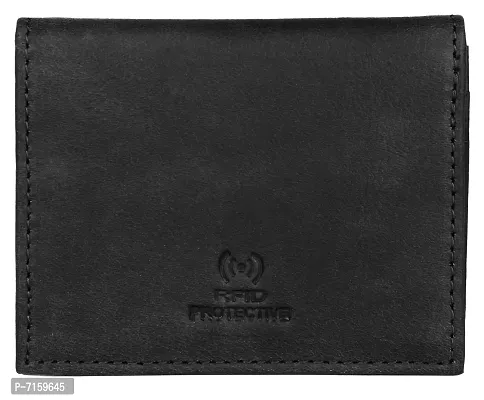 NAPA HIDE Mens Leather Wallet (Black)-thumb4