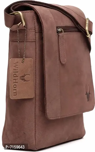 Leather Laptop Sling Body Bag for Men-thumb2