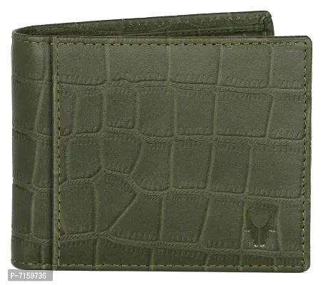 WildHorn Green Leather Men's Wallet and Card Holder (RAKHIGIFT1173)-thumb3