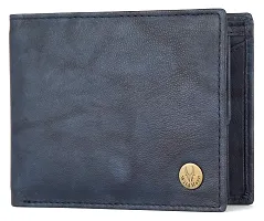 WILDHORN Wildhorn India Blue Antique Leather Men's Wallet (WH2050)-thumb2