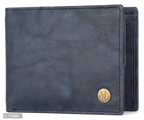 WILDHORN Wildhorn India Blue Antique Leather Men's Wallet (WH2050)-thumb3