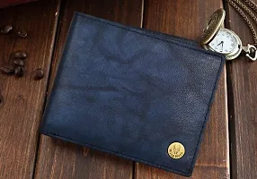 WildHorn Blue Antique Leather Wallet for Mens, New Blue Antique-thumb2