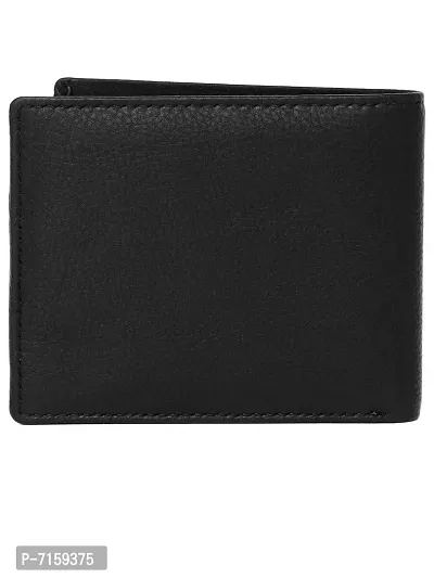 WILDHORN  Men's RFID Protected Genuine Leather Wallet Keychain and Pen Combo (Black052)-thumb4