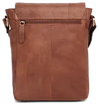 WILDHORN Leather 8.5 inch Sling Messenger Bag for Men I Multipurpose Crossbody Bag I Travel Bag with Adjustable Strap I IDIMENSION: L- 8.5inch H- 10.5inch W- 3inch-thumb4