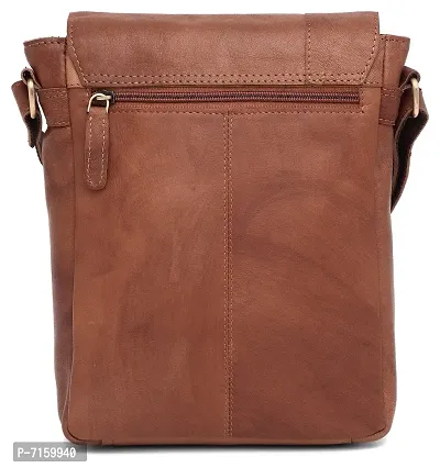 WILDHORN Leather 8.5 inch Sling Messenger Bag for Men I Multipurpose Crossbody Bag I Travel Bag with Adjustable Strap I IDIMENSION: L- 8.5inch H- 10.5inch W- 3inch-thumb5