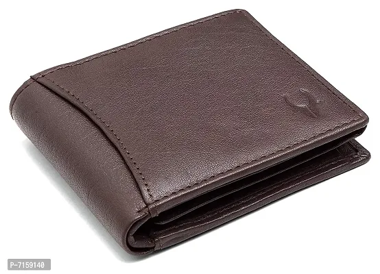 WILDHORN Wildhorn India Carob Brown Leather Men's RFID Wallet (WH1173)-thumb0