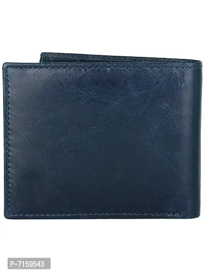 WILDHORN Men's Classic Leather Wallet and Belt Combo | Blue-thumb4