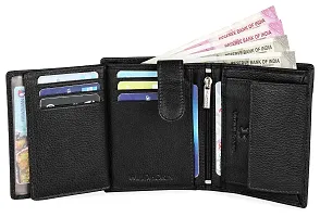 WildHorn Men's Top Grain Portrait Leather Ultra Strong Stitching Handcrafted RFID Blocking Wallet with 2 Transparent ID Windows Slots, 11 Card Slots and Zip Compartment-thumb4