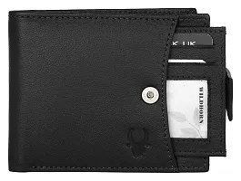 WildHorn Black Leather Men's Wallet , Keychain and Pen Combo Set (GIFTBOX 152)-thumb2