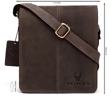 WildHorn Wildhorn India Leather 8 inches Brown Messenger Bag (MB264 Hunter)-thumb1