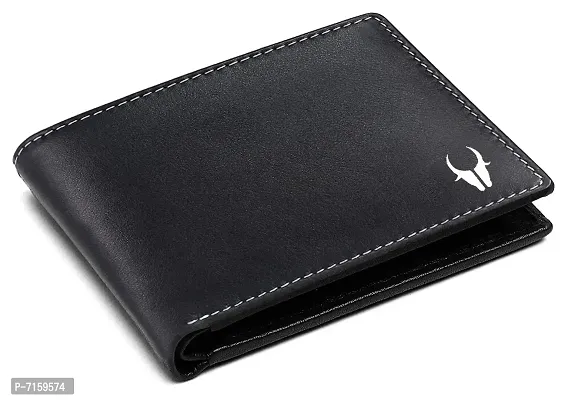 WILDHORN  RFID Protected Genuine New Leather Men's Wallet (Black SIL)