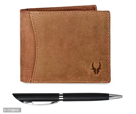 WildHorn Mens Leather Wallet Gift Set Combo I Gift Hamper for Men (Tan-1)